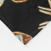 Weißer Schwanz-Kopf-Energie-Geist Fleecedecke (Ecke)