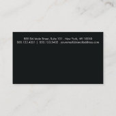 Weißer schwarzer einfacher Rand 6 Punch Treuekarte (Rückseite)