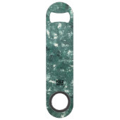 Weißer schwarzer Flaschenöffner aus Edelstahl (Rückseite)