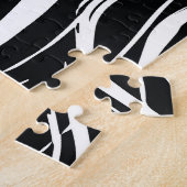 Weißer schwarzer Marmor: Abstrakt Vintag Puzzle (Seite)