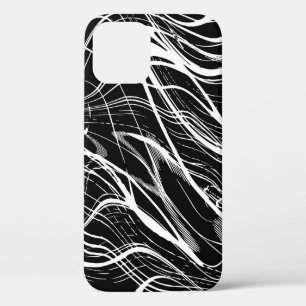 Weißer schwarzer Marmor: Abstrakt Vintage Case-Mate iPhone Hülle