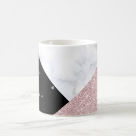 Weißer schwarzer Marmor des eleganten Kaffeetasse