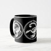Weißer Schwarzer Skorpion Astrologie Zodiac Sign S Tasse (Vorderseite Links)