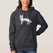 Weißer Schweizer Hirte Weißer Hirtenhund Hoodie (Vorderseite)