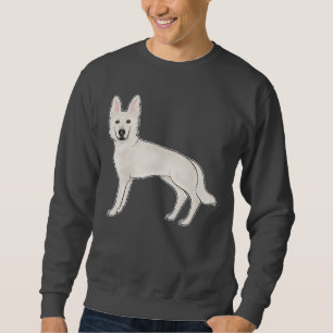 Weisser Schweizer Schäferhund Berger Blanc Suisse Sweatshirt