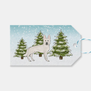 Weisser Schweizer Schäferhund Weißer Deutscher Sch Geschenkanhänger