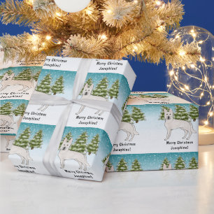 Weisser Schweizer Schäferhund Weißer Deutscher Sch Geschenkpapier