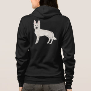 Weisser Schweizer Schäferhund Weißer Deutscher Sch Hoodie