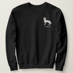 Weisser Schweizer Schäferhund Weißer GSD mit indiv Sweatshirt