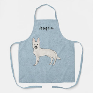 Weisser Schweizer Schäferhund Weißer GSD Süßer Hun Schürze