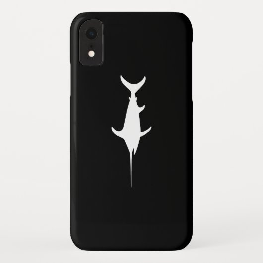 Weißer Schwertfisch Case-Mate iPhone Hülle (Rückseite)