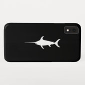 Weißer Schwertfisch Case-Mate iPhone Hülle (Rückseite (Horizontal))