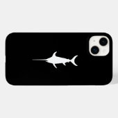 Weißer Schwertfisch Case-Mate iPhone Hülle (Rückseite (Horizontal))