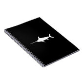 Weißer Schwertfisch Notizblock (Rechte Seite)