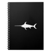Weißer Schwertfisch Notizblock (Vorderseite)