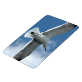 Weißer Seagull-Flying Flexi Magnet (Linke Seite)