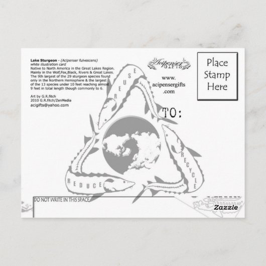 Weißer See - Postkarte (Rückseite)