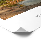 Weißer See Svityaz Landschaftsbild Poster (Ecke)