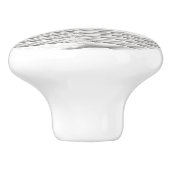 Weißer Seeanker-Entwurf mit Seil Keramikknauf (Seitenansicht)