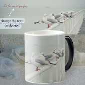 Weißer Seegras an einem Wintertag Verwandlungstasse