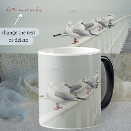 Weißer Seegras an einem Wintertag Verwandlungstasse