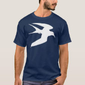Weißer Seeschwalben-Vogel im Flug T-Shirt (Vorderseite)