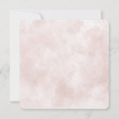 Weißer Seil mit Hydrangea-Bouquets Save The Date (Rückseite)