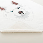 Weißer Siberischer Husky-Hund - Weißer Schneehund Sherpadecke (3/4)