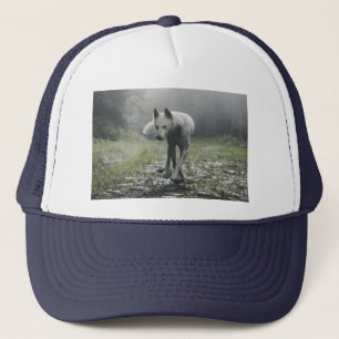 Weißer Sibirischer Husky Truckerkappe