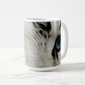 Weißer sibirischer Tiger Kaffeetasse (VorderseiteRechts)