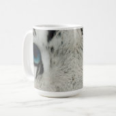Weißer sibirischer Tiger Kaffeetasse (Vorderseite Links)