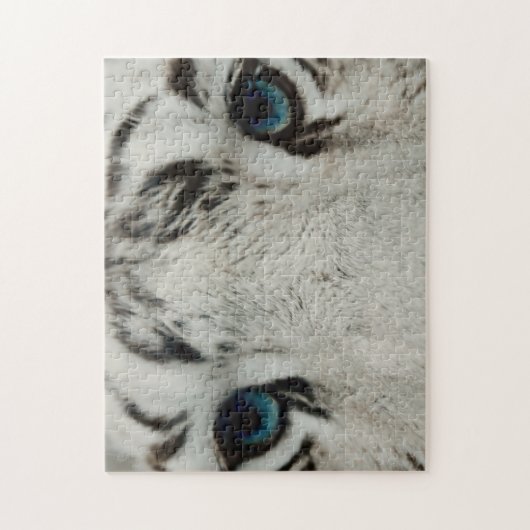 Weißer Sibirischer Tiger Puzzle (Vertikal)