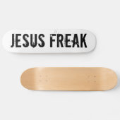Weißer Skateboard von Jesus Freak (Horizontal)
