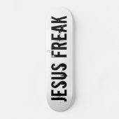 Weißer Skateboard von Jesus Freak (Vorderseite)