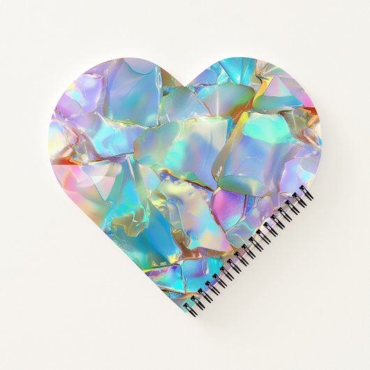 Weißer Skriptname auf opalem Hintergrund Notizblock (Rückseite)