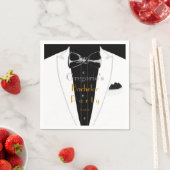 Weißer Smoking Serviette (Beispiel)