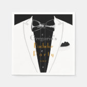 Weißer Smoking Serviette (Vorderseite)