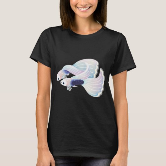 Weißer Smokingguppy T-Shirt (Vorderseite)