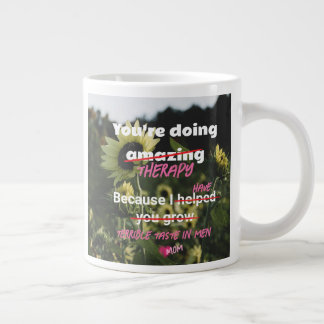 Weißer Sonnenblumenkaffee Tasse Mama Sonnenschein