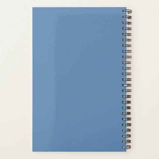 Weißer Sonnenplaner mit individualisierbarer Namet Planer (Rückseite)