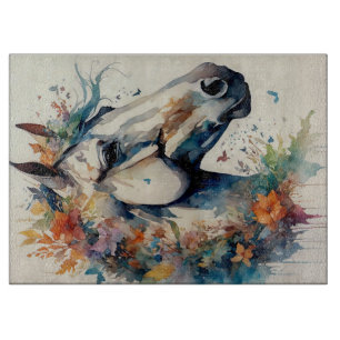 Weißer Spähpferd Schneidebrett