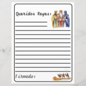 Weißer Spanischer Brief an die Weisen - Los Reyes (Vorderseite)