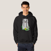 Weißer Spitz 28 Hoodie (Vorne ganz)