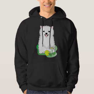 Weißer Spitz 28 Hoodie