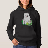 Weißer Spitz 28 Hoodie (Vorderseite)