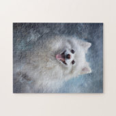 Weißer Spitz Puzzle (Horizontal)