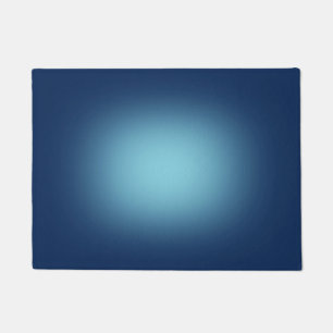 Weißer Spotlight auf Blau Fußmatte