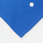 Weißer springender Delphin mit Blasen-Decke Fleecedecke (Ecke)