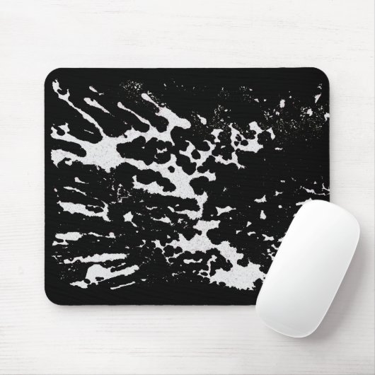 Weißer Spritzer Mousepad (Mit Mouse)