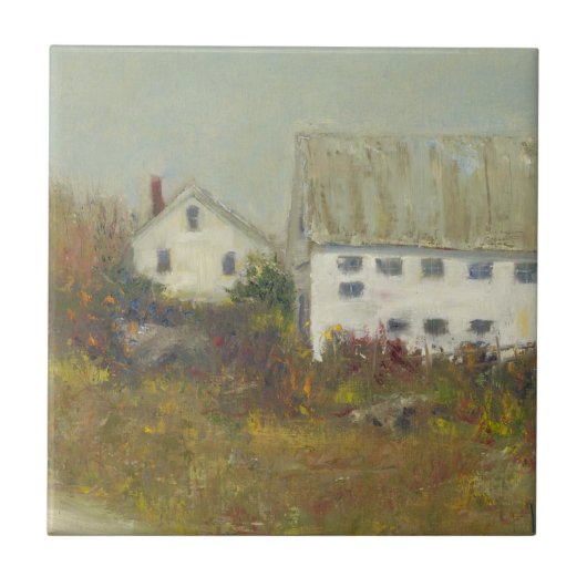 Weißer Stall Fliese (Vorderseite)